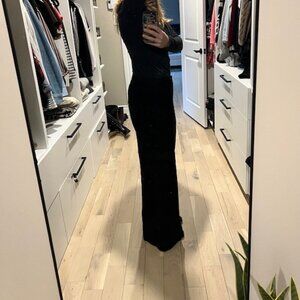 RW&CO Black Linen Cargo Pant